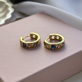 14K | Renkli Gold Küpe