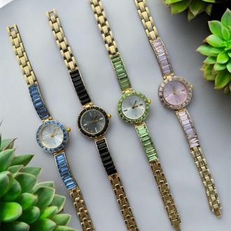 CLUP POLO Yeni SWRVSK Yuvarlak kasa Gold kordon Saat