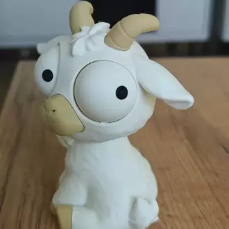 CoffeeCraft Goofy Keçi - Gözleri Hareketli Şirin Model
