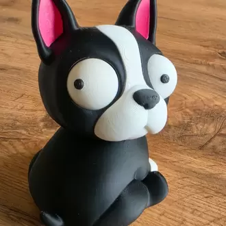 CoffeeCraft Goofy Boston Terrier - Gözleri Hareketli Şirin Model
