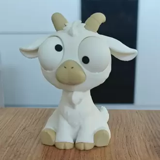 CoffeeCraft Goofy Keçi - Gözleri Hareketli Şirin Model