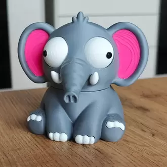 CoffeeCraft Goofy Fil - Gözleri Hareketli Şirin Model