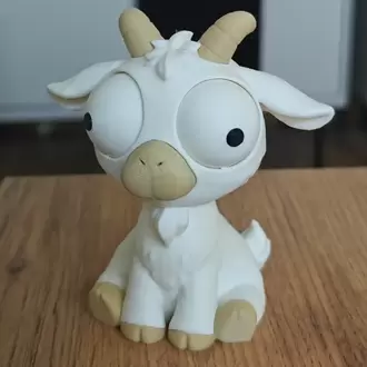 CoffeeCraft Goofy Keçi - Gözleri Hareketli Şirin Model
