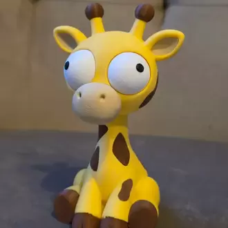 CoffeeCraft Goofy Zürafa - Gözleri Hareketli Şirin Model
