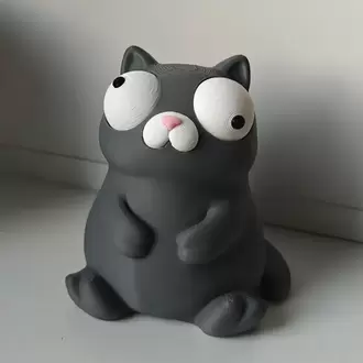 CoffeeCraft Goofy Kedi - Gözleri Hareketli Şirin Model