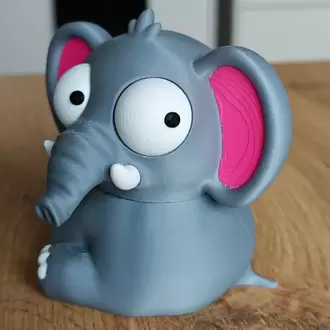 CoffeeCraft Goofy Fil - Gözleri Hareketli Şirin Model