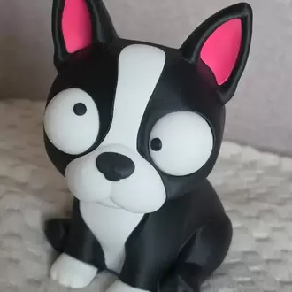CoffeeCraft Goofy Boston Terrier - Gözleri Hareketli Şirin Model