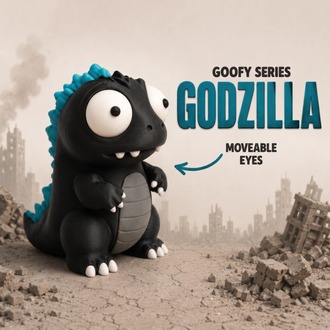 CoffeeCraft Goofy Godzilla - Gözleri Hareketli Şirin Model