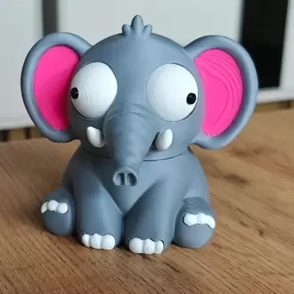 CoffeeCraft Goofy Fil - Gözleri Hareketli Şirin Model