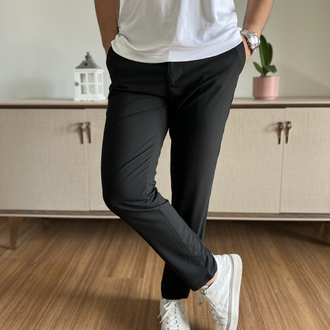SLİM FİT SİYAH KUMAŞ PANTOLON