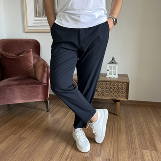 LACİVERT MAN KALIP KUMAŞ PANTOLON