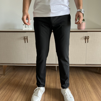 SLİM FİT SİYAH KUMAŞ PANTOLON