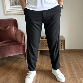 SİYAH MAN KALIP KUMAŞ PANTOLON