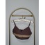 Fırfırlı Askılı Crop Bluz Kahverengi