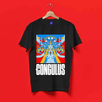 Congulus Sanrı Siyah T-shirt