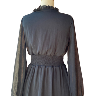 Black Sheer Mini Dress