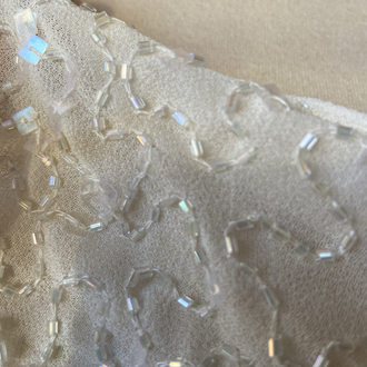 Pearl White Sequin Dress