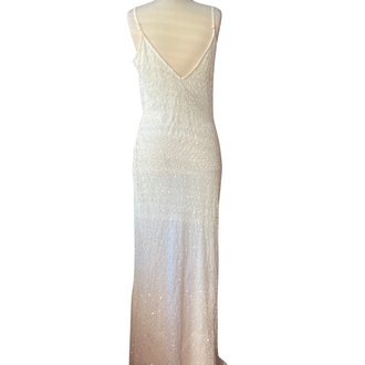 Pearl White Sequin Dress