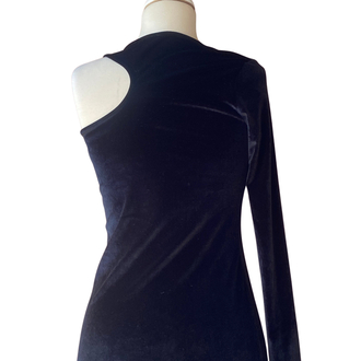 Velvet one Shoulder Dress
