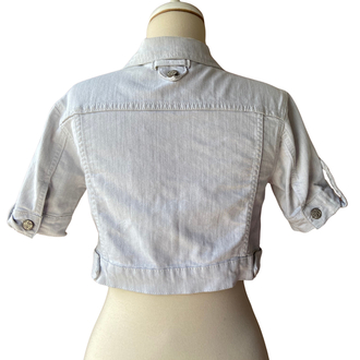 Cropped Denim Jacket Top