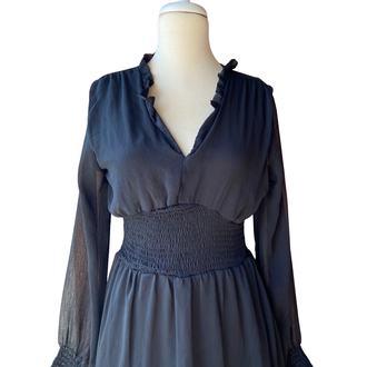 Black Sheer Mini Dress