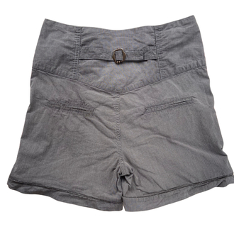 Pinstripe High Waist Shorts