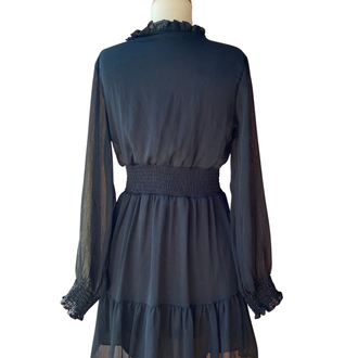 Black Sheer Mini Dress