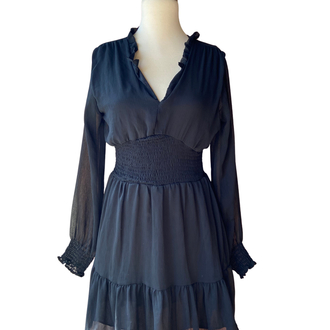 Black Sheer Mini Dress