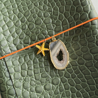 Croco | Doğal taş detaylı | A5 size