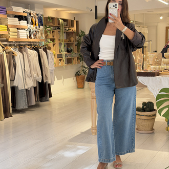 Kemerli Jeans