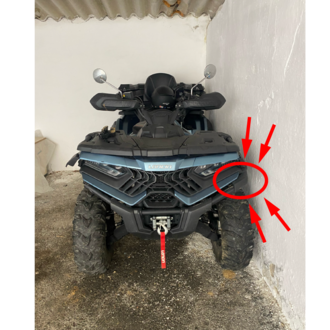 Lıncon atv çamurluk braketi Sağ/Sol takım