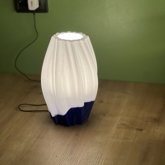 Ribbed Fluted Table Lamp 