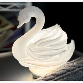 GlowSwan | Dekoratif Işıltılı Kuğu Gece Lambası
