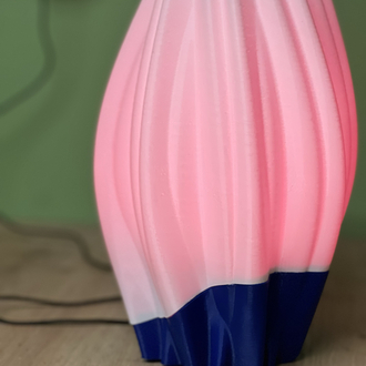 Ribbed Fluted Table Lamp 