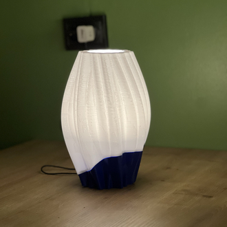 Ribbed Fluted Table Lamp 