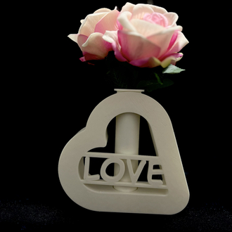LOVE Kalpli Dekoratif Vazo