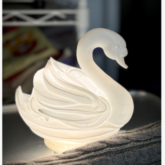GlowSwan | Dekoratif Işıltılı Kuğu Gece Lambası