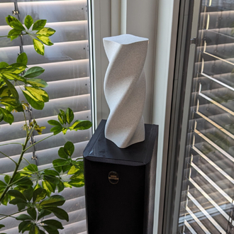 Modern Twist Spiral LED Masa Lambası - Dokulu Sıcak Işık