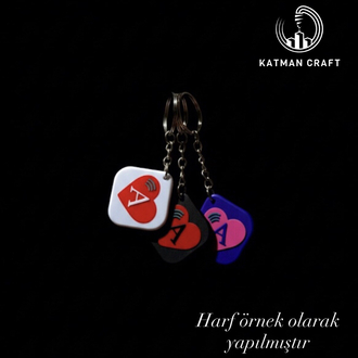 NFC’li Harfli Spotify Şarkı Anahtarlık