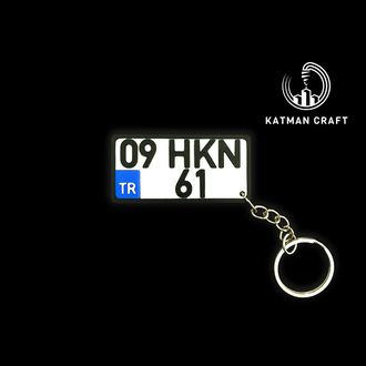 Kişiye Özel Motor Plaka Anahtarlık