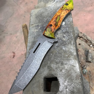 Kuman Model , Stablize Kabza Sleipner Çelik Bushcraft ve Avcı Bıçağı