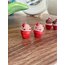 Kırmızı cupcake küpe