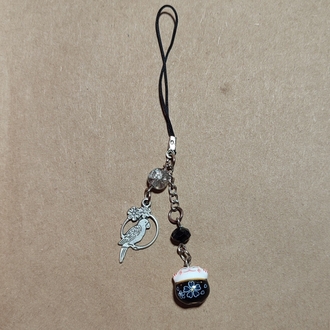 siyah şans kedi charm