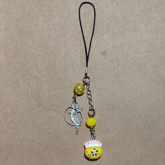 sarı şans kedi charm
