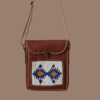 Deri Dokuma Detaylı Crossbag