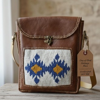 Deri Dokuma Detaylı Crossbag