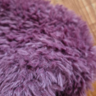 Purple Puffy Clutch Bag