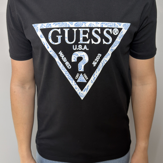 Guess Mavi Detay Tişört