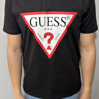 Guess Kırmızı Detay Tişört