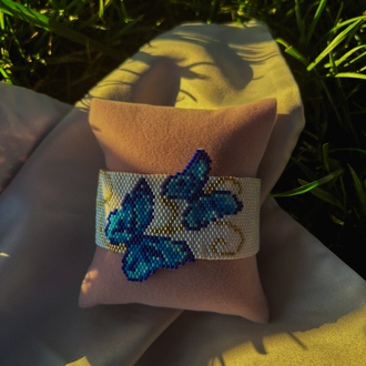 Kelebek motifli handmade bileklik
